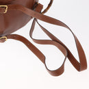 GUCCI Bamboo Backpack Leather Brown Gold 003 1705 0030 Auth BA9057-9