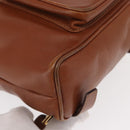 GUCCI Bamboo Backpack Leather Brown Gold 003 1705 0030 Auth BA9057-10