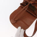 GUCCI Bamboo Backpack Leather Brown Gold 003 1705 0030 Auth BA9057-22