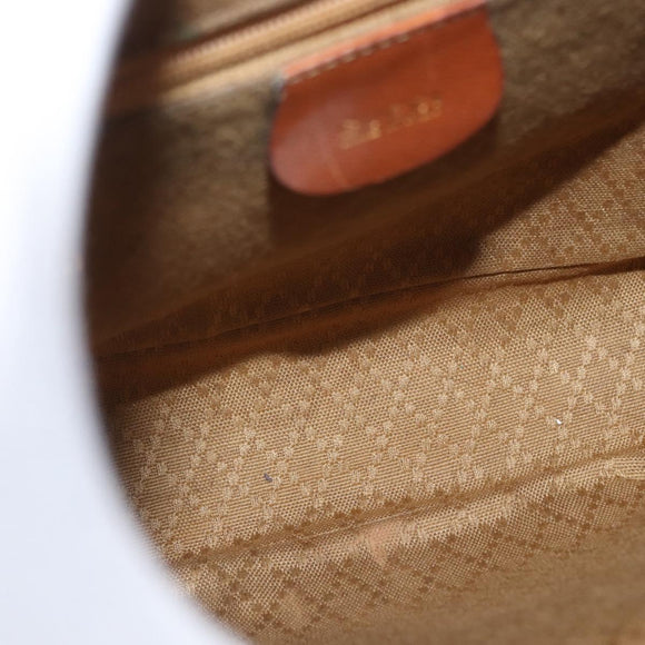 GUCCI Bamboo Backpack Leather Brown Gold 003 1705 0030 Auth BA9057