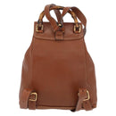 GUCCI Bamboo Backpack Leather Brown Gold 003 1705 0030 Auth BA9057-2