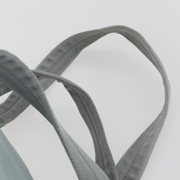 PRADA Backpack Nylon Light Blue Silver Auth BA9058