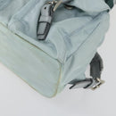PRADA Backpack Nylon Light Blue Silver Auth BA9058-16