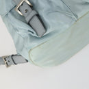 PRADA Backpack Nylon Light Blue Silver Auth BA9058-17