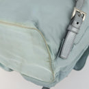 PRADA Backpack Nylon Light Blue Silver Auth BA9058-18