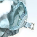 PRADA Backpack Nylon Light Blue Silver Auth BA9058-28