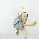 PRADA Backpack Nylon Light Blue Silver Auth BA9058-29