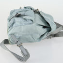 PRADA Backpack Nylon Light Blue Silver Auth BA9058-3