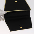 GIVENCHY Hand Bag Nylon Black Gold Auth BA9060-10