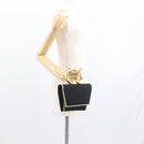 GIVENCHY Hand Bag Nylon Black Gold Auth BA9060-20