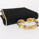 GIVENCHY Hand Bag Nylon Black Gold Auth BA9060-6