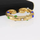 GIVENCHY Hand Bag Nylon Black Gold Auth BA9060-7