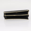 GIVENCHY Hand Bag Nylon Black Gold Auth BA9060-5