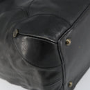 Chloe Tote Bag Leather Black Gold Auth BA9069-11