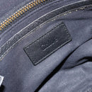 Chloe Tote Bag Leather Black Gold Auth BA9069-17