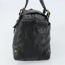 Chloe Tote Bag Leather Black Gold Auth BA9069-4