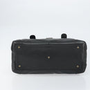 Chloe Tote Bag Leather Black Gold Auth BA9069-9