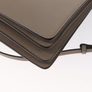 Chloe Fay Shoulder Bag Suede Leather Beige Gold Auth BA9070-13