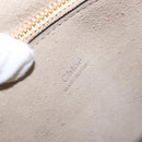 Chloe Fay Shoulder Bag Suede Leather Beige Gold Auth BA9070-18