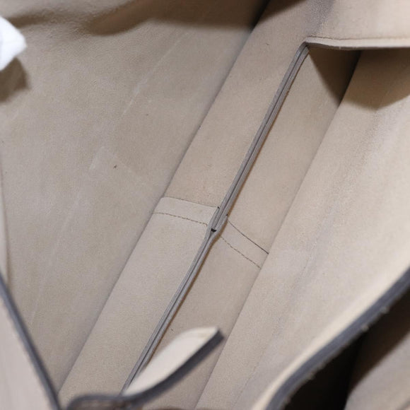 Chloe Fay Shoulder Bag Suede Leather Beige Gold Auth BA9070