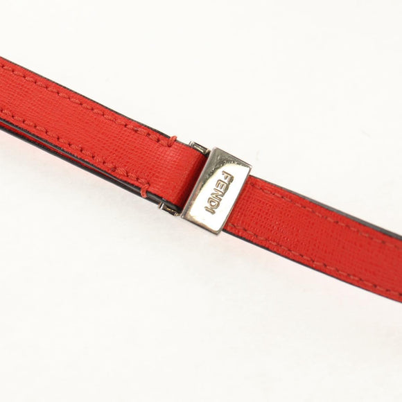 FENDI 2 JOURS Hand Bag Leather 2way Yellow Silver Auth BA9071