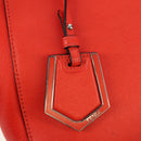 FENDI 2 JOURS Hand Bag Leather 2way Yellow Silver Auth BA9071-20