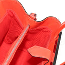 FENDI 2 JOURS Hand Bag Leather 2way Yellow Silver Auth BA9071-22