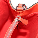 FENDI 2 JOURS Hand Bag Leather 2way Yellow Silver Auth BA9071-24