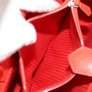 FENDI 2 JOURS Hand Bag Leather 2way Yellow Silver Auth BA9071-25