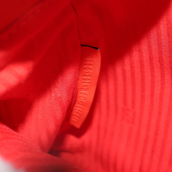 FENDI 2 JOURS Hand Bag Leather 2way Yellow Silver Auth BA9071