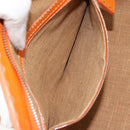 FENDI Celeria Hand Bag Raffia Beige Silver Auth BA9072-23