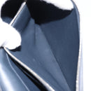 CELINE Frame Evening Chain Wallet Leather Black Silver Auth BA9073-23