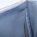 CELINE Frame Evening Chain Wallet Leather Black Silver Auth BA9073-12