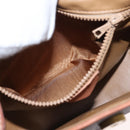 CELINE Macadam Canvas Shoulder Bag PVC Leather Brown Gold Auth BA9074-23