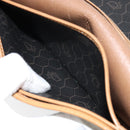 Christian Dior Honeycomb Canvas Chain Shoulder Bag PVC Black Gold Auth BA9075-20