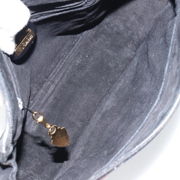 GUCCI GG Supreme Web Sherry Line Bag Leather Gold Gold 001 58 0918 Auth BA9076