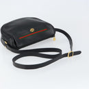 GUCCI GG Supreme Web Sherry Line Bag Leather Gold Gold 001 58 0918 Auth BA9076-7