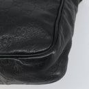 GUCCI Guccissima GG Canvas Umhängetasche Leder Schwarz Silber 201448 Auth BA9077-9