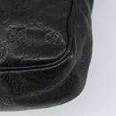 GUCCI Guccissima GG Canvas Umhängetasche Leder Schwarz Silber 201448 Auth BA9077-15