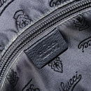 GUCCI Guccissima GG Canvas Umhängetasche Leder Schwarz Silber 201448 Auth BA9077-18