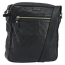 GUCCI Guccissima GG Canvas Umhängetasche Leder Schwarz Silber 201448 Auth BA9077-1