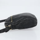 GUCCI Guccissima GG Canvas Umhängetasche Leder Schwarz Silber 201448 Auth BA9077-4