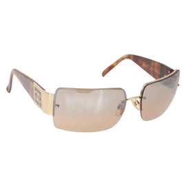 CHANEL Sunglasses plastic Brown CC Auth BA9080