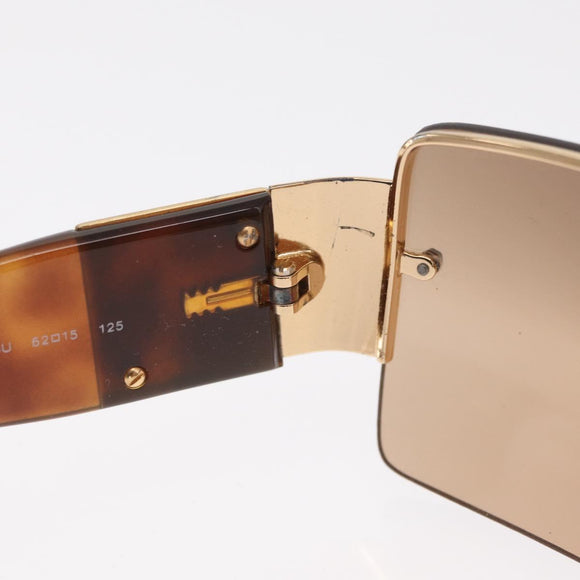 CHANEL Sunglasses plastic Brown CC Auth BA9080