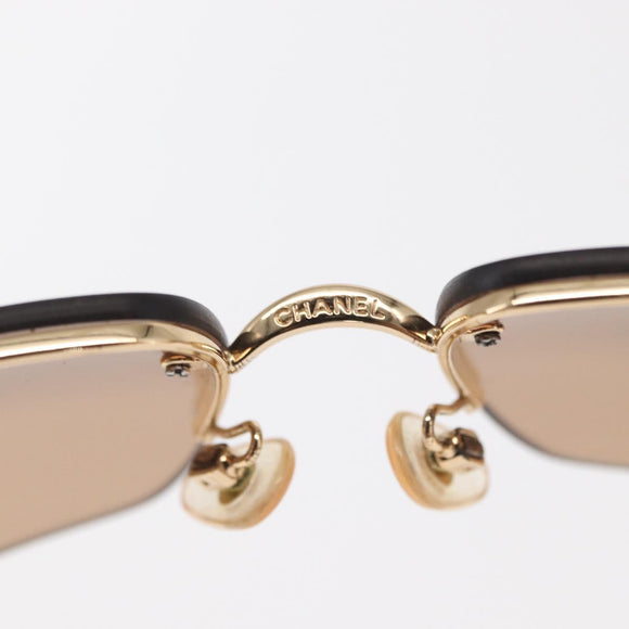 CHANEL Sunglasses plastic Brown CC Auth BA9080