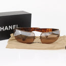 CHANEL Sunglasses plastic Brown CC Auth BA9080-16