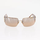 CHANEL Sunglasses plastic Brown CC Auth BA9080-2