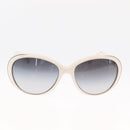 CHANEL Sunglasses plastic White CC Auth BA9081-2