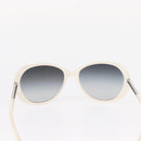 CHANEL Sunglasses plastic White CC Auth BA9081-3