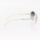 CHANEL Sunglasses plastic White CC Auth BA9081-6